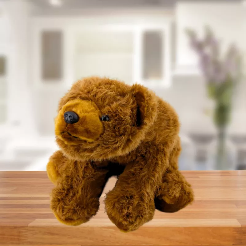 LEAN TOYS Πλουσένιο Παιχνίδι Καφέ Αρκούδα Λούτρινο 28cm