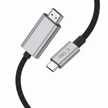 TECH-PROTECT ULTRABOOST Καλώδιο USB-C σε HDMI 2.1 8K 60Hz 200cm Σιδερένιο Γκρι