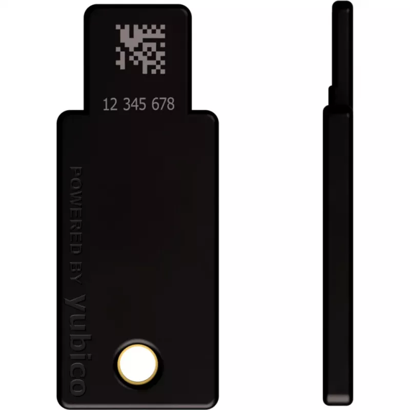 YubiKey 5 NFC Κλειδί Ασφαλείας 2 τεμ. (Μαύρο/Χρυσό, USB-A & NFC)