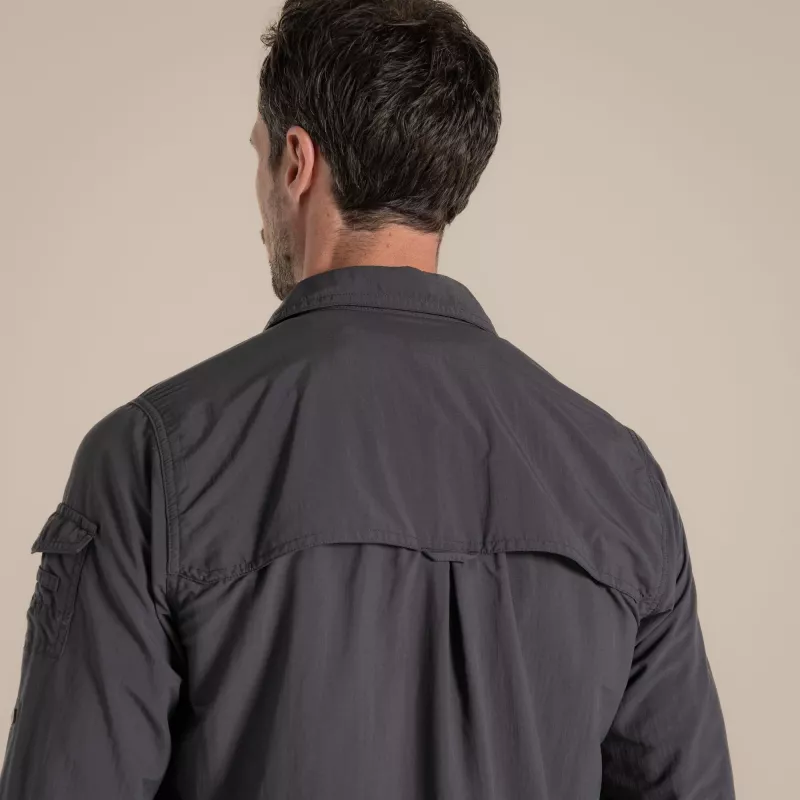 Craghoppers NosiLife Adventure Μακρυμάνικο Πουκάμισο III - Black Pepper, M