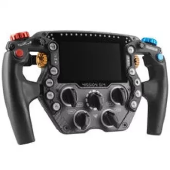 VPG Sim Mission Sim Racing Τιμόνι, Οθόνη Αφής 5 ιντσών, ARGB, 290mm - Μαύρο