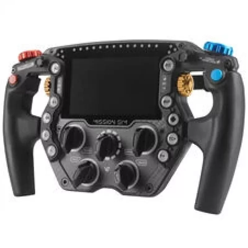 VPG Sim Mission Sim Racing Τιμόνι, Οθόνη Αφής 5 ιντσών, ARGB, 290mm - Μαύρο