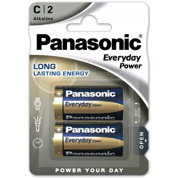 Panasonic Everyday Power C Αλκαλικές Μπαταρίες LR14 1,5 V Συσκευασία 2 τεμ. Blister