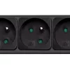 Akyga AK-SP-05A πολύπριζο προστασίας υπέρτασης, 5 x CEE 7/5 (Type E), διακόπτης, 1,8 m, Μαύρο