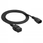 Akyga AK-UP-02 καλώδιο επέκτασης server IEC C14 σε IEC C19, 3 x 1 mm², 1,8 m, Μαύρο