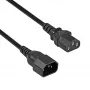 Akyga AK-PC-07C καλώδιο επέκτασης CU IEC C13 σε C14 3m Μαύρο