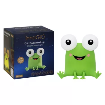 INNOGIO GIOFROGO βάτραχος LED νυχτερινό φωτιστικό GIO-165 - επαναφορτιζόμενη σιλικονούχα λάμπα με έλεγχο αφής, 7 χρώματα, χρονοδιακόπτης