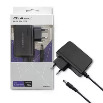 Qoltec 15W τροφοδοτικό βύσματος 5V 3A 5,5x2,1mm