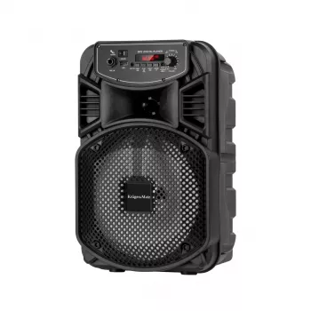 Kruger & Matz Music Box φορητό ασύρματο ηχείο 10W Bluetooth 5.0 TWS FM ραδιόφωνο AUX microSD USB Μαύρο