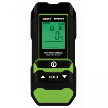 DEDRA MC0970 Μετρητής υγρασίας με ηλεκτρόδια ακίδας για ξύλο και οικοδομικά υλικά