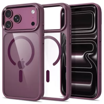 Tech-Protect Magmat MagSafe Διάφανη θήκη για iPhone 17 Pro Max / 18 Pro Max - Σκούρο Κερασί