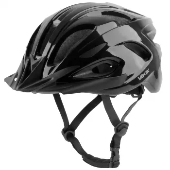 Kask Speed Γυαλιστερό Μαύρο Κράνος με Φως LED, μέγεθος M (54-58 cm) από Vayox