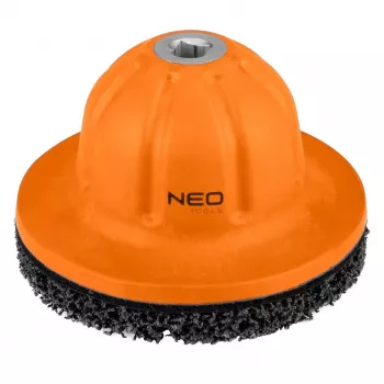 NEO TOOLS Σετ δίσκων καθαρισμού πλήμνης τροχού 11-136, 150 mm, υποδοχή 1/2 inch, δίσκος λείανσης από μη υφαντό ύφασμα για αφαίρεση σκουριάς