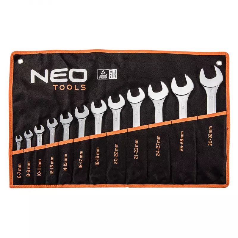 NEO TOOLS Σετ διπλών καρυδάκια-κλειδιά 6-32 mm, 12 τεμ.