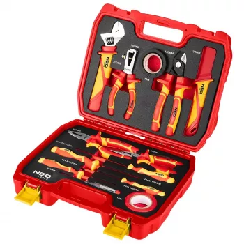 NEO TOOLS Σετ εργαλείων ηλεκτρολόγου 13 τεμ. σε βαλίτσα, μονωμένα VDE 1000V, χάλυβας CrV