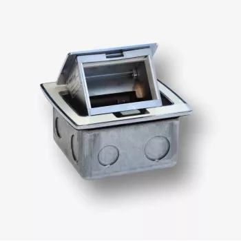 BACHMANN Mini Countertop Box 3M - Κουτί πάγκου για τοποθέτηση τυπικών πριζών 22,5x45 mm (45x45 mm) αναδιπλούμενο, λευκό