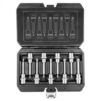 NEO TOOLS Μύτες Torx σε καρυδάκια 100 mm, σετ 9 τεμ.