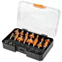 NEO TOOLS σετ 15 τεμ. φρέζας καρβιδίου με στέλεχος 8 mm σε ξύλινη θήκη