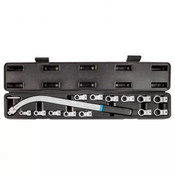 NEO TOOLS Σετ κλειδιών εξολκέα τεντωτήρα 14 τεμ. με εναλλασσόμενες μύτες