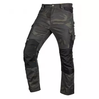 NEO TOOLS Mix&Match Παντελόνι εργασίας, Canvas, ενισχυμένο με Cordura, Πράσινο Παραλλαγή, Μέγεθος XXXL