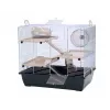 INZ INTER-ZOO Pinky 3 Κλουβί τρωκτικών με ψευδάργυρο μαύρο 500x330x455 mm