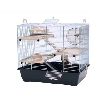 INZ INTER-ZOO Pinky 3 Κλουβί τρωκτικών με ψευδάργυρο μαύρο 500x330x455 mm
