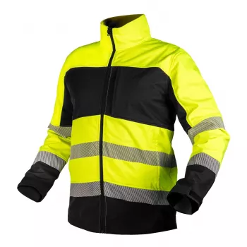 NEO TOOLS 81-702-XL Softshell μπουφάν υψηλής ορατότητας, φθορίζον κίτρινο/μαύρο, μέγεθος XL, EN ISO 20471 κλάση 3