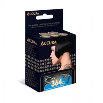 Accura Συμβατό δοχείο μελανιού για HP Nr. 364XL (CB322EE) μελάνι φωτογραφίας μαύρο υψηλής απόδοσης