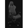 Yumisu 2050 Material Γκρι/Μαύρο Καρέκλα gaming