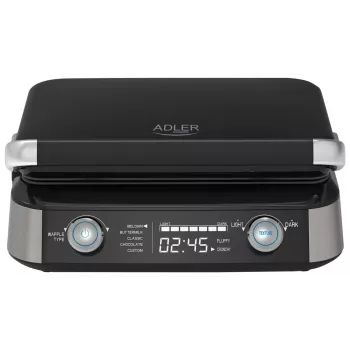 Adler AD 3084 βάφλα, 2400 W, μαύρο/ασημί