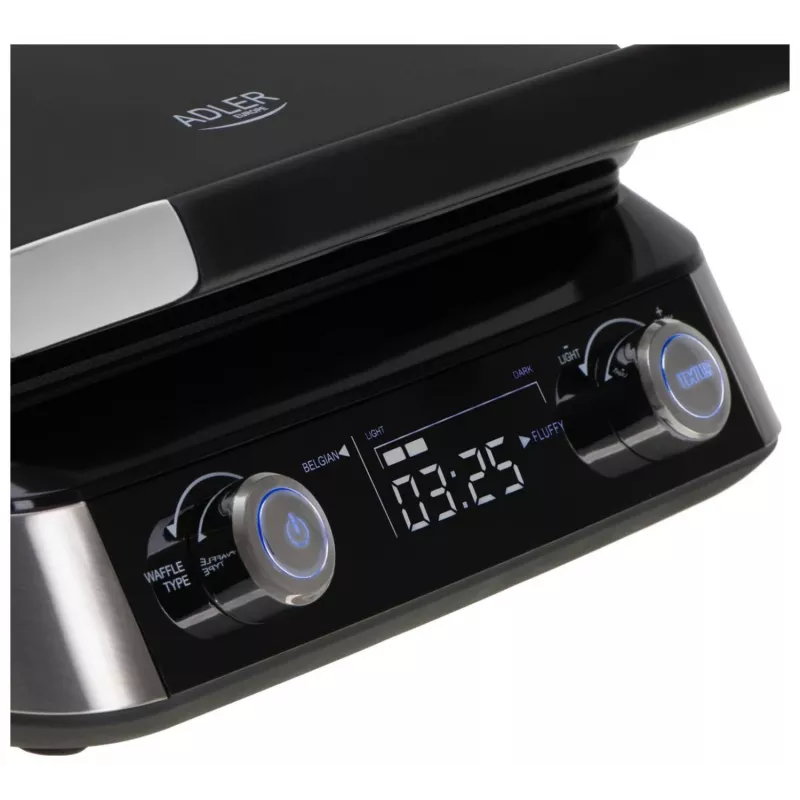 Adler AD 3084 βάφλα, 2400 W, μαύρο/ασημί