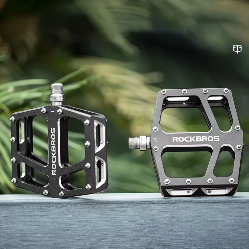 ROCKBROS K399-BK φαρδιά πεντάλ πλατφόρμας - μαύρα