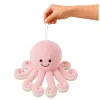 LEAN TOYS Λούτρινο Χταπόδι με Βεντούζα, Ροζ, 16 cm