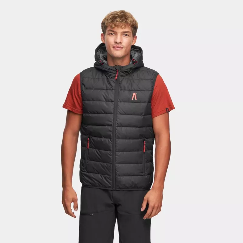 Alpinus Athos ανδρικό γιλέκο Black μέγεθος S