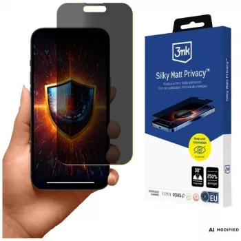 3MK Silky Matt Privacy Screen Protector για iPhone 15 Pro