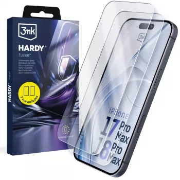 3mk Hardy Fusion θήκη για Apple iPhone 17 Pro Max / 18 Pro Max - Διαφανής υβριδική θήκη με προστασία πτώσης MIL-STD-810G, συμβατή με MagSafe & Wireless Charging