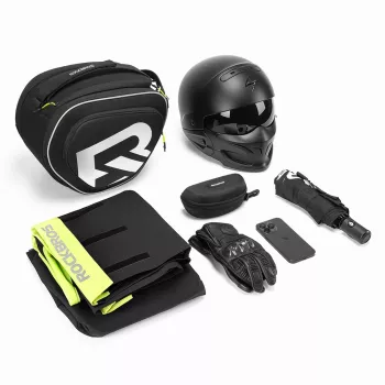 ROCKBROS A40-1 12L σακίδιο ρεζερβουάρ μοτοσυκλέτας με μαγνητική και ιμάντα στερέωση, θήκη κινητού με οθόνη αφής, προστασία βροχής, μαύρο