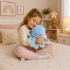 LEAN TOYS λούτρινο χταπόδι με ελαστικά πλοκάμια μπλε 50 cm