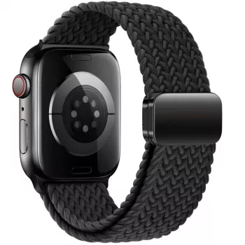 Tech-Protect Nylon Magnetic Loop Βραχιόλι για Apple Watch 8/9/10/11/SE (40/41/42mm) Μαύρο
