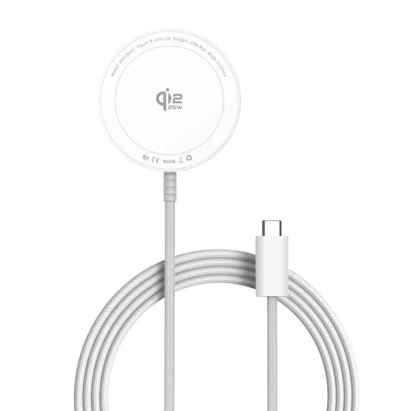 TECH-PROTECT A54 Μαγνητικός MagSafe ασύρματος φορτιστής 25W Qi2.2 Λευκό
