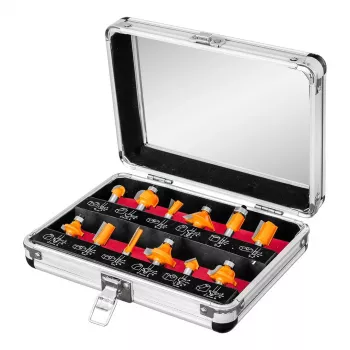 NEO TOOLS Σετ 12 τεμ. φρέζες καρβιδίου, στέλεχος 8 mm, ξύλινο κουτί