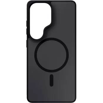 3MK Smoke MagCase για Samsung Galaxy S26 Ultra - μαύρο ημιδιαφανές ματ, MagSafe, Absorber175™ προστασία πτώσης