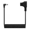 Newell D-Tap σε DC 5,5x2,5mm σπιράλ καλώδιο, 90cm, μαύρο