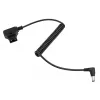 Newell D-Tap σε DC 5,5x2,5mm σπιράλ καλώδιο, 90cm, μαύρο