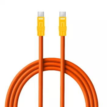 Newell καλώδιο USB-C σε USB-C 100W, 2m, σιλικόνη, πορτοκαλί-κίτρινο