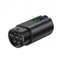 HURTEL V2L-Adapter Type 2 σε Schuko 3500W με Ένδειξη Ισχύος και Θήκη - Μαύρο