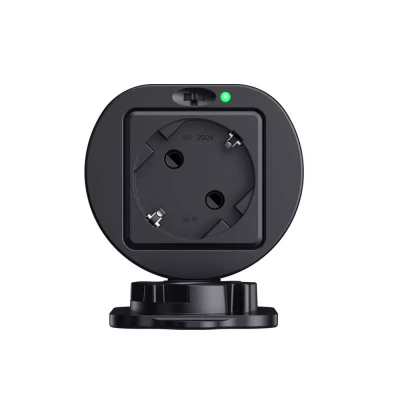 HURTEL V2L-Adapter Type 2 σε Schuko 3500W με Ένδειξη Ισχύος και Θήκη - Μαύρο