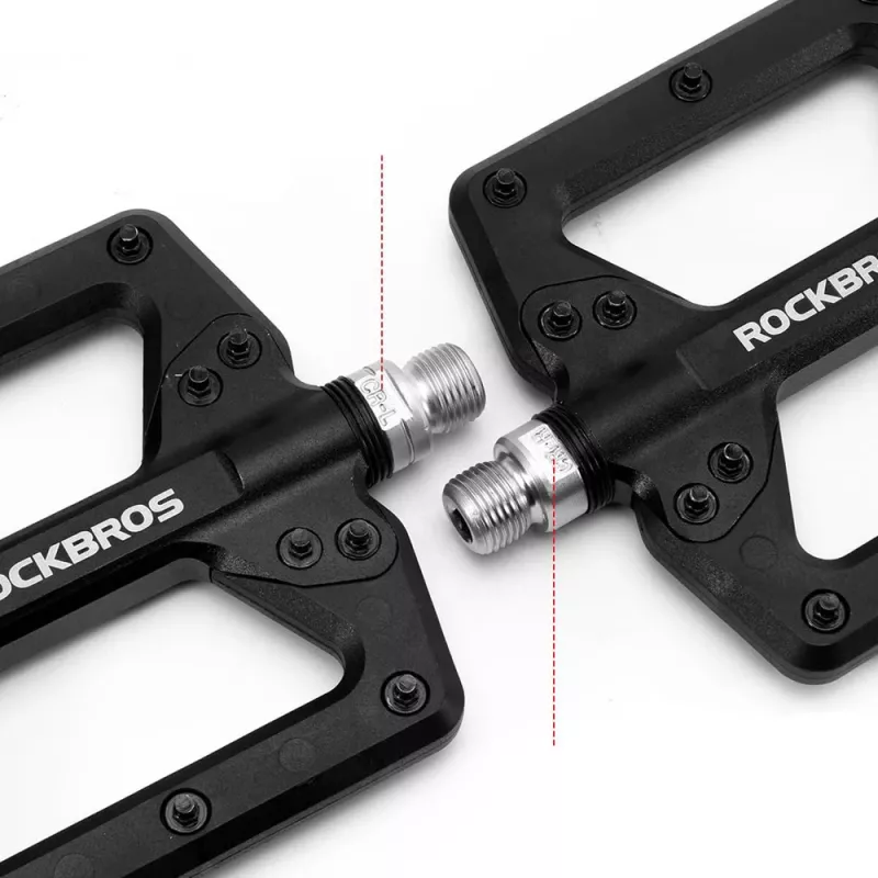 ROCKBROS 2022-12A Nylon Ποδηλατικά Πεντάλ, Μαύρα