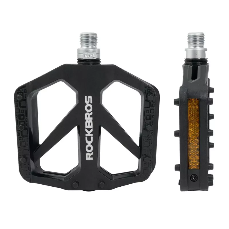 ROCKBROS BP2602 Nylon Ποδηλατικά Πεντάλ, Μαύρα