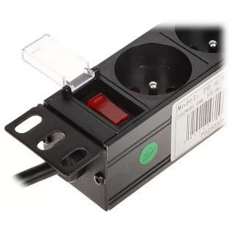 DELTA PD-4/R10/R Πολύπριζο 4 θέσεων με καλώδιο 10m, κόκκινο